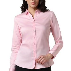 Allen Solly Women's Cotton Classic Fit Solid Fashion Vest