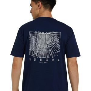 Allen Solly Men's Regular Fit Drop Shoulder Back Print Tshirt
